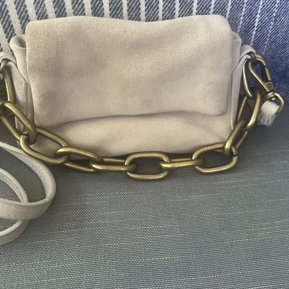 Free People Charlie Chain Crossbody Beige - Picture 2 of 12